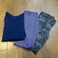 140くらい　ユニクロヒートテック3点セット　中古