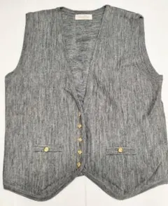 美品質！レディース　ニット　ベスト　L サイズ　グレー
