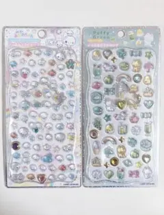 正規品　ジュエルプチドロップシール　ぷくぷくあわわちゃん　パフィグリーン　セット