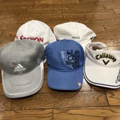 【まとめ売り】ゴルフキャップ 5点セット