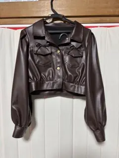 【ほぼ新品】RETRO GIRLレザージャケット セットアップ