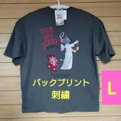 トムとジェリーTシャツ 刺繍　天使　悪魔　バックプリントのサムネイル