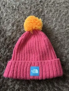 THE NORTH FACE ピンクニット帽 ベビー　ノースフェイス