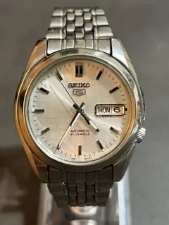 K SEIKO 5 【7S26-01V0】21Jewels 自動巻メンズ　腕時計