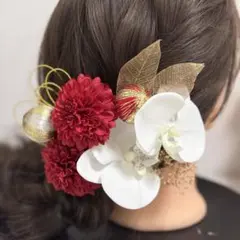 胡蝶蘭ヘアパーツ結婚式成人式卒業式袴前撮り七五三髪飾り数量限定!!048