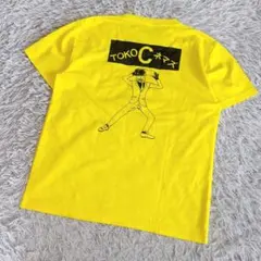 美品ユナイテッドアスレ L ドライTシャツ イエロー 背面プリント 半袖Tシャツ