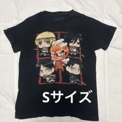 【希少】進撃の巨人 ちびキャラ Tシャツ キッズ12 黒 アニメ US古着