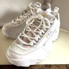 【美品】FILA 厚底スニーカー ディスラプター2 サンリアクティブ