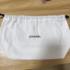 CHANEL ホワイト 巾着袋