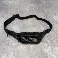 PORTER ポーター　エナメルショルダーバック　ウエストポーチ黒　美品