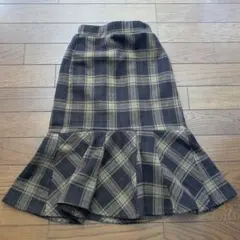 チェック柄フレアスカート 120cm