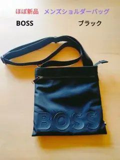 HUGO BOSS ブラック✕レッド ショルダーバッグ - メルカリ