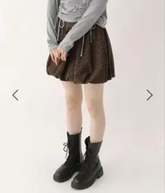 Heather ギャザーバルーンミニスカート