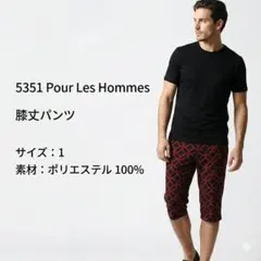 5351プールオム 総柄ハーフパンツ 1 日本製 ポリエステル モード 個性的のサムネイル