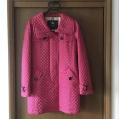 美品　バーバリー　中綿キルティングコート　ベルト　ノバチェック