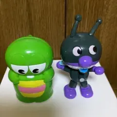【希少】ガチャピン貯金箱1999年　＆　バイキンマン　角•手　可動. 2点セット