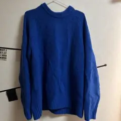 【XLサイズ】GU パフニットプルオーバー（ユニセックス） 66 BLUEのサムネイル