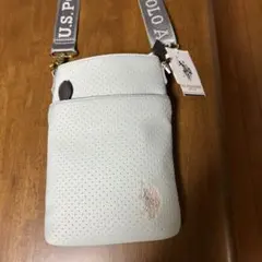 U.S. POLO ASSN. ホワイトショルダーバッグのサムネイル