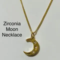 ジルコニア　ムーンネックレス　コインネックレス　ゴールドシルバー男女兼用　高品質