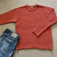 NANO UNIVERSE ナノ ユニバース メンズ ニット　セーター　オレンジ