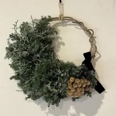 ドライフラワー　クリスマスリース ナチュラルリース