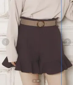 one after another NICE CLAUP フリルショートパンツ