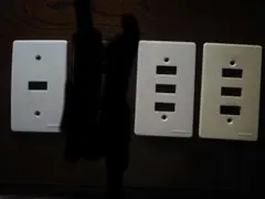 昭和レトロ】松下電工 NATIONAL コンセント プレート 2個セット - メルカリ