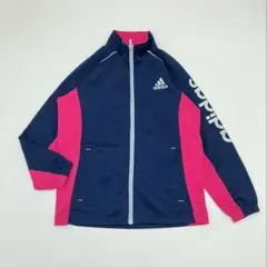 adidas キッズ ジャージ ジップアップ ジャケット 150 吸汗速乾