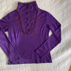 ESSENTIEL HIROKO BIS ハイネック 刺繍装飾 セーター