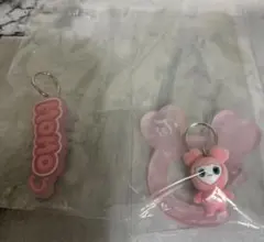 TWICE LOVELYS アクリルカラビナ フロッキーマスコット モモ