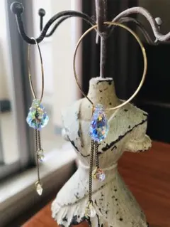 SALE⭐︎スワロフスキークリスタルフープピアス