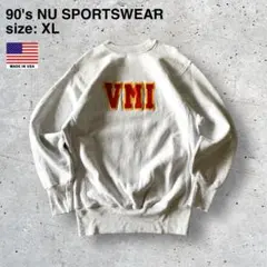 90' USA製 NU SPORTSWEAR リバースウィーブタイプ　スウェット
