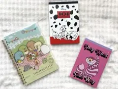 メモ帳セット 101匹わんちゃん チェシャ猫 すみっコぐらし