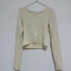 SLY クリーム色 長袖カーディガン