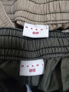 ユニクロ　マルニ　ワイドフィットボクシーショーツ　カーキベージュ　L　2点セット
