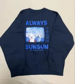 【XLサイズ 】 GU×パペットスンスン ヘビーウェイトスウェットプルオーバー