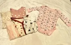 女の子　肌着70.80.90cm ロンパース　６枚セット