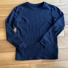 HEATTECH コットン 長袖カットソー ブラック