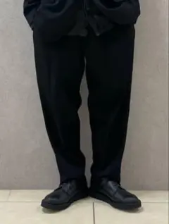 美品 ヨウジヤマモトプールオム ドレープパンツ ウールギャバジン