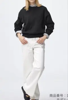 新品GUワイドフレアパンツ