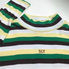 SLY ストライプ 長袖カットソー