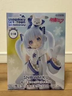 ぬーどるストッパーフィギュア一雪ミク スカイタウン10th ver.