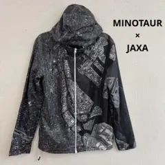 れ*ん様 MINOTAUR × JAXA リバーシブル ナイロンジャケット フー JAXAの宇宙映像をデザインに落とした、リバーシブルブルゾン