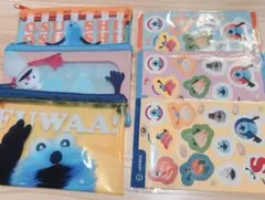 コンプ クリアポーチとシール スンスン スシロー