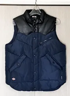 【極美品】Dickies ディッキーズ 中綿ベスト 紺×黒 Mサイズ