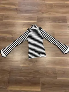 【値下げ】tiptop ストライプ柄ハイネックセーター　フリーサイズ