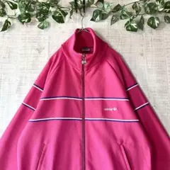 美品 アディダス ヴィンテージ トラックジャケット 西ドイツ ピンク 刺繍 L