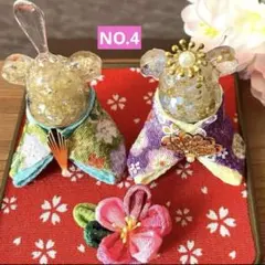 ひなまつりセットくま ʕ•ᴥ•ʔ レジン　NO.4♡ 雛人形