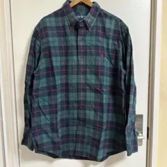 ポロラルフローレン　長袖　チェックシャツ　XL