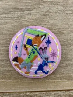 ズートピア 刺繍缶バッジ
